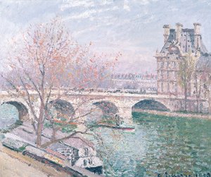 El Pont-Royal y el Pavillon de Flore de Camille Jacob Pissarro